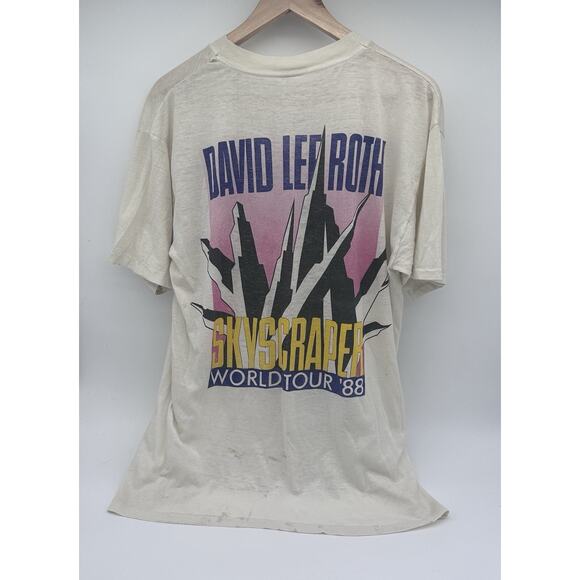 Vintage 1988 David Lee Roth Skyscraper World Tour Shirt Size: OSFA - Picture 2 of 16